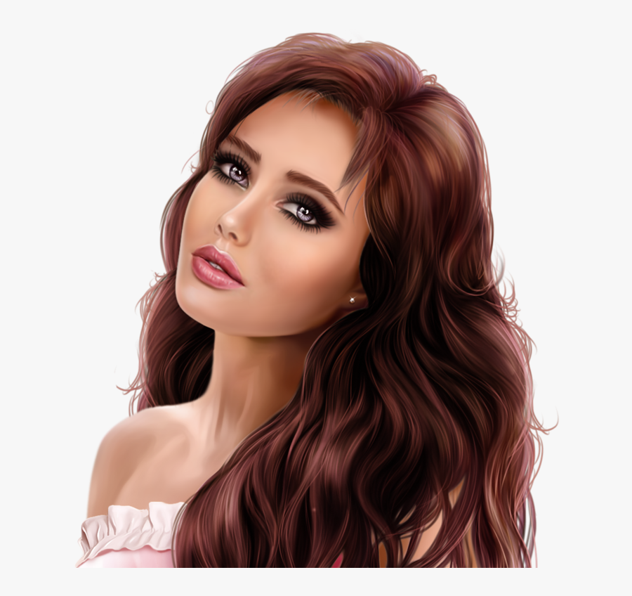 Lady Face, Woman Face, 3d Girl, Girly Girl, Illustration - Beautiful Girl 3d Face, Transparent Clipart