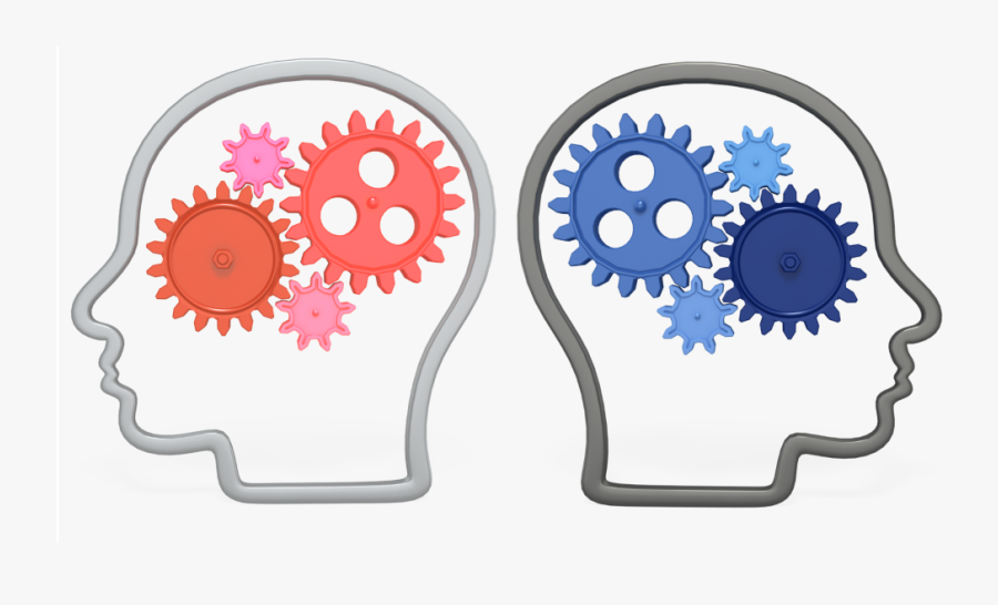 Gears In Head Outline Pc 1794 Opposite - Imagenes De Pensamiento Png, Transparent Clipart