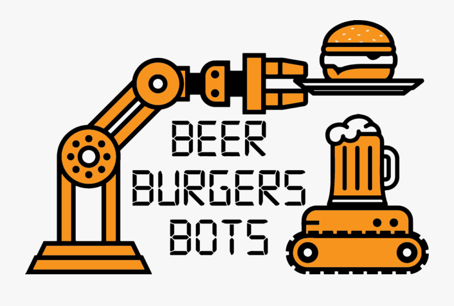 Beer, Burgers & Bots, Transparent Clipart