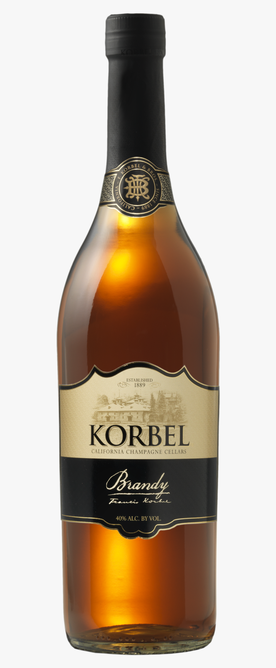 Alcohol Bottle Png - Korbel Brandy Png, Transparent Clipart