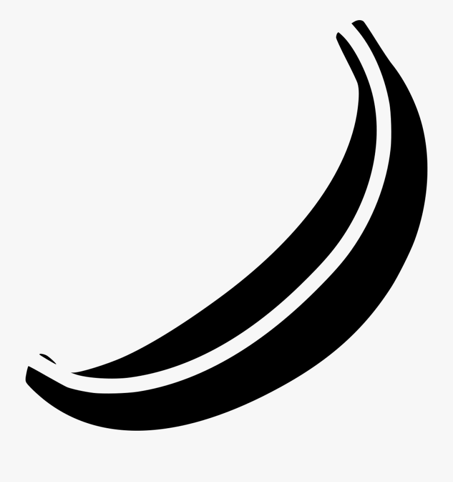 Banana Svg Printable - Mono Banana Symbol, Transparent Clipart