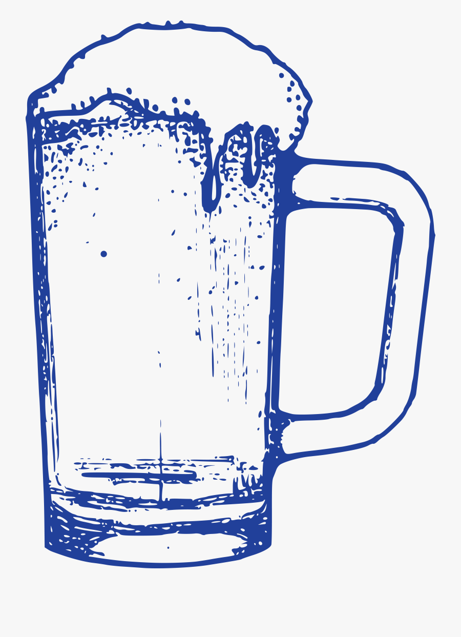 Clip Art Oktoberfest Drawing Cup Of - Beer Glass Sketch Transparent, Transparent Clipart