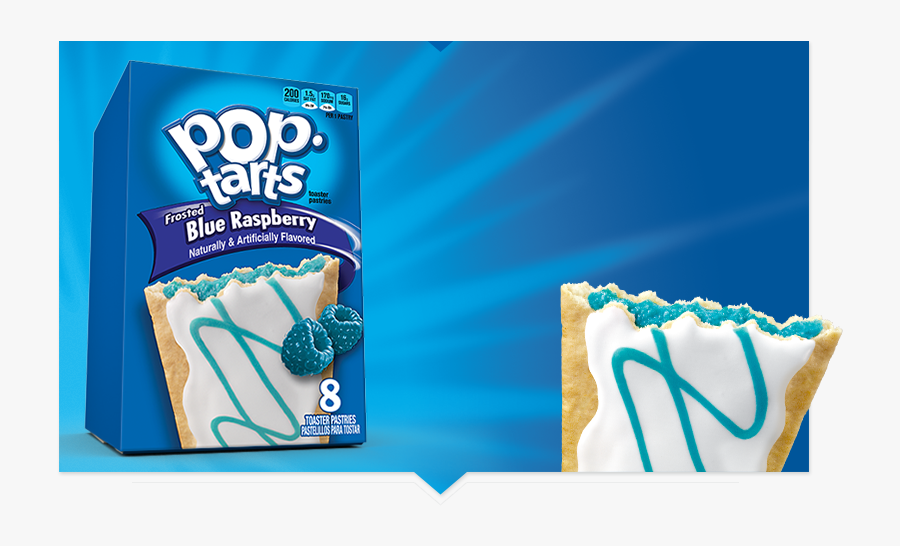 Kellogg"s Blue Raspberry Pop Tarts - Best Pop Tart Flavours, Transparent Clipart