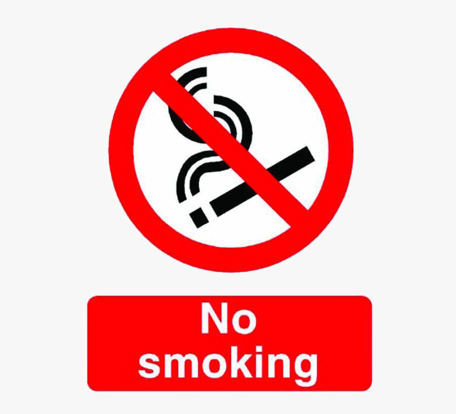 No Smoking Health And Safety Sign Transparent Image - No Smoking Sign A4 Printable, Transparent Clipart