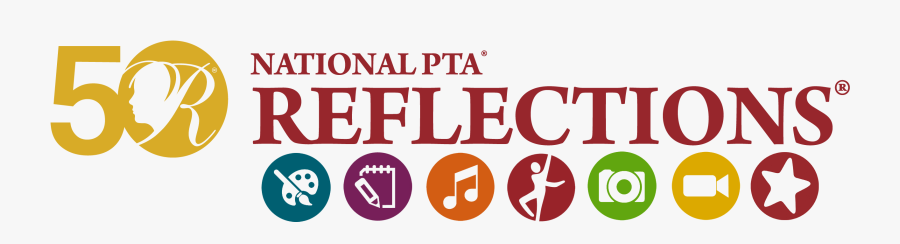 National Pta Reflections Logo, Transparent Clipart