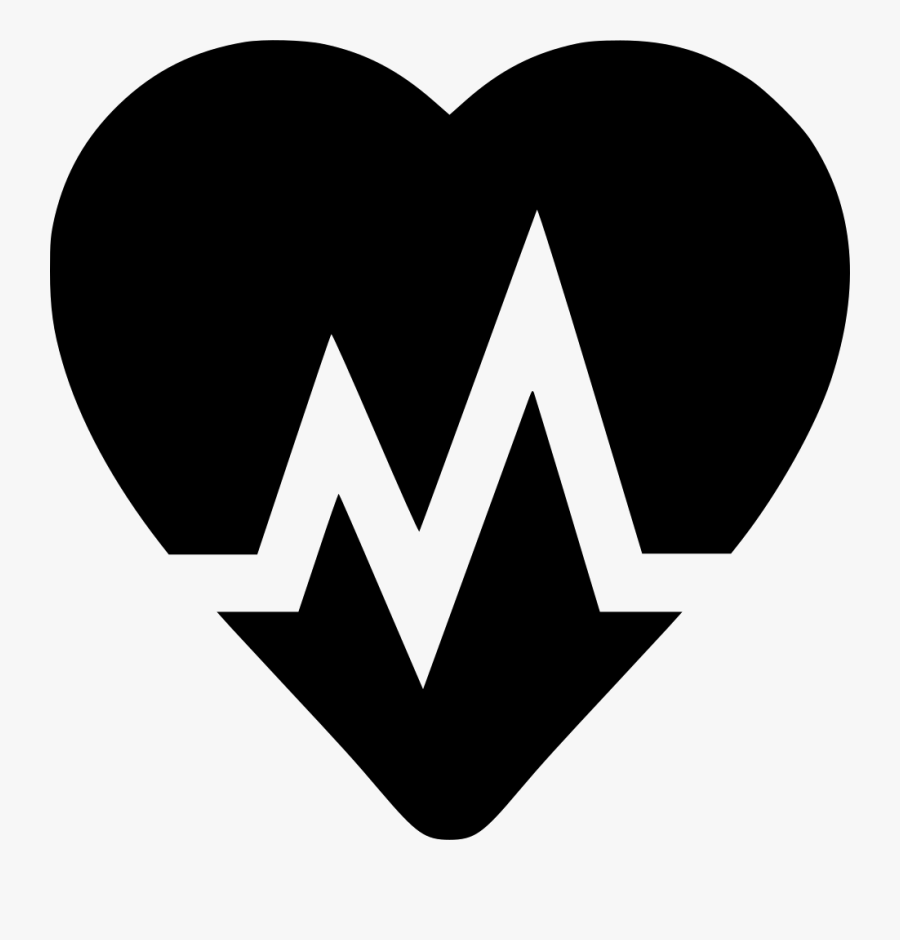 Heartbeat Svg Black And White - Portable Network Graphics, Transparent Clipart