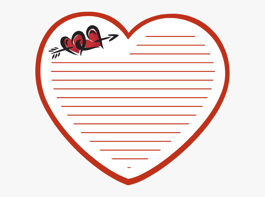Valentines Note, Transparent Clipart