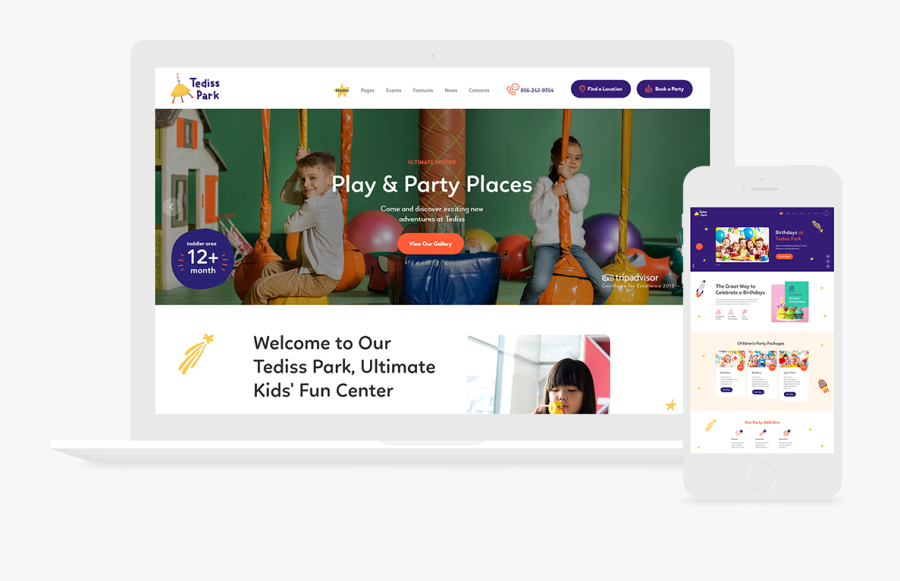 Tediss Wp Theme - Website, Transparent Clipart