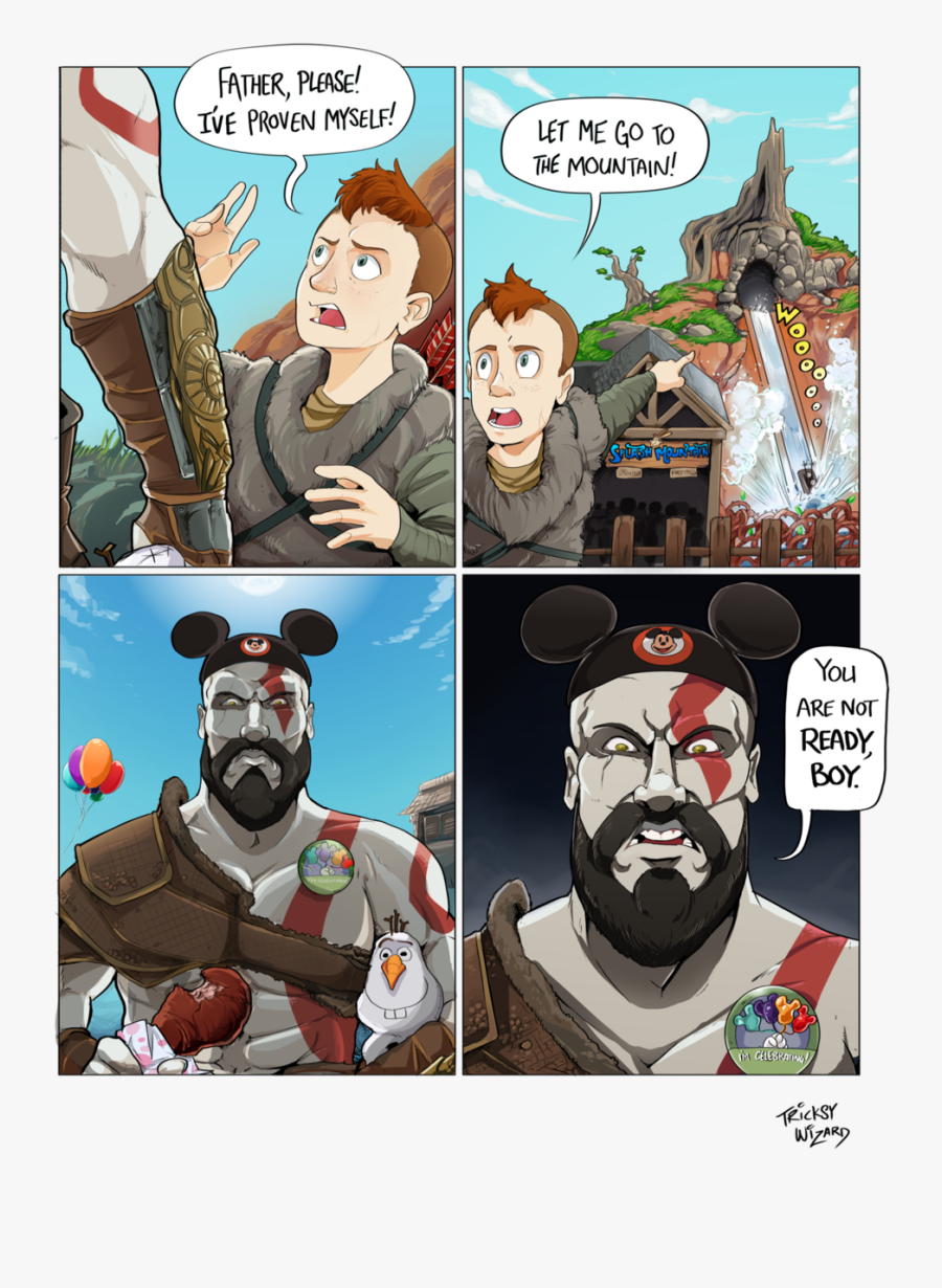 Clip Art Kratos And Atreus Go - Boy You Are Not Ready, Transparent Clipart