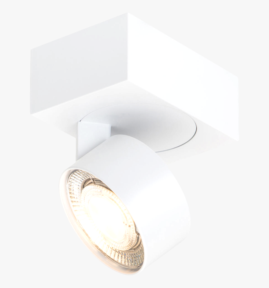 Led White Swivel Spotlight - Ceiling, Transparent Clipart