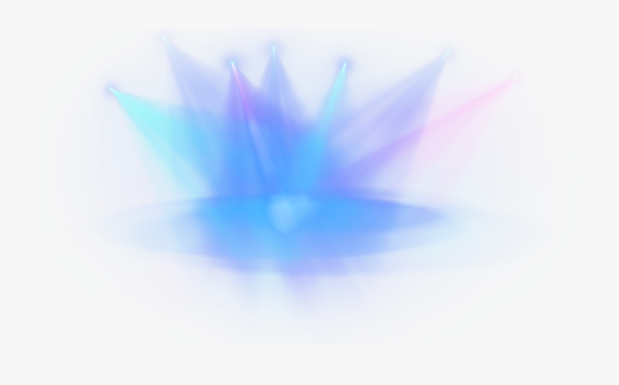 Clip Art Blue Spotlights - Macro Photography, Transparent Clipart