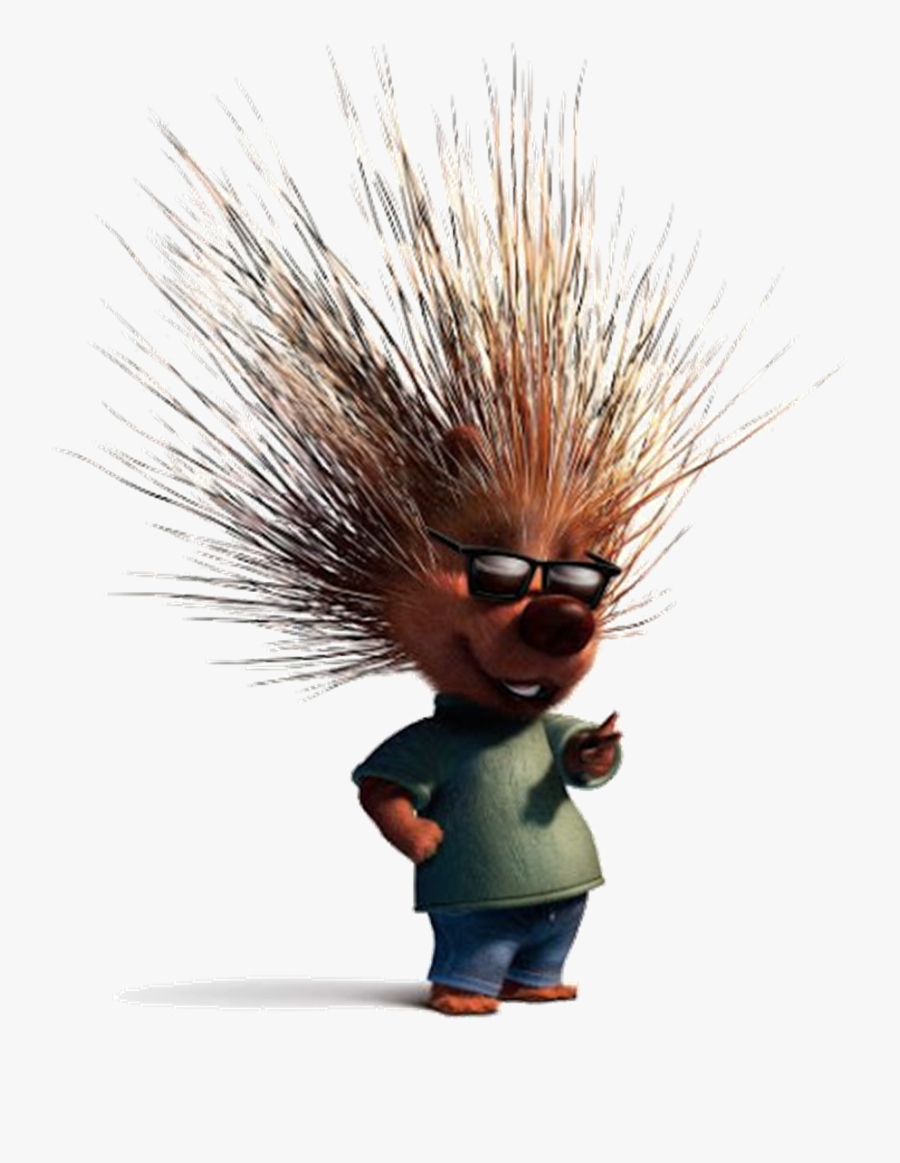 Transparent Chicken Little Png - Porcupine Cartoon Character, Transparent Clipart
