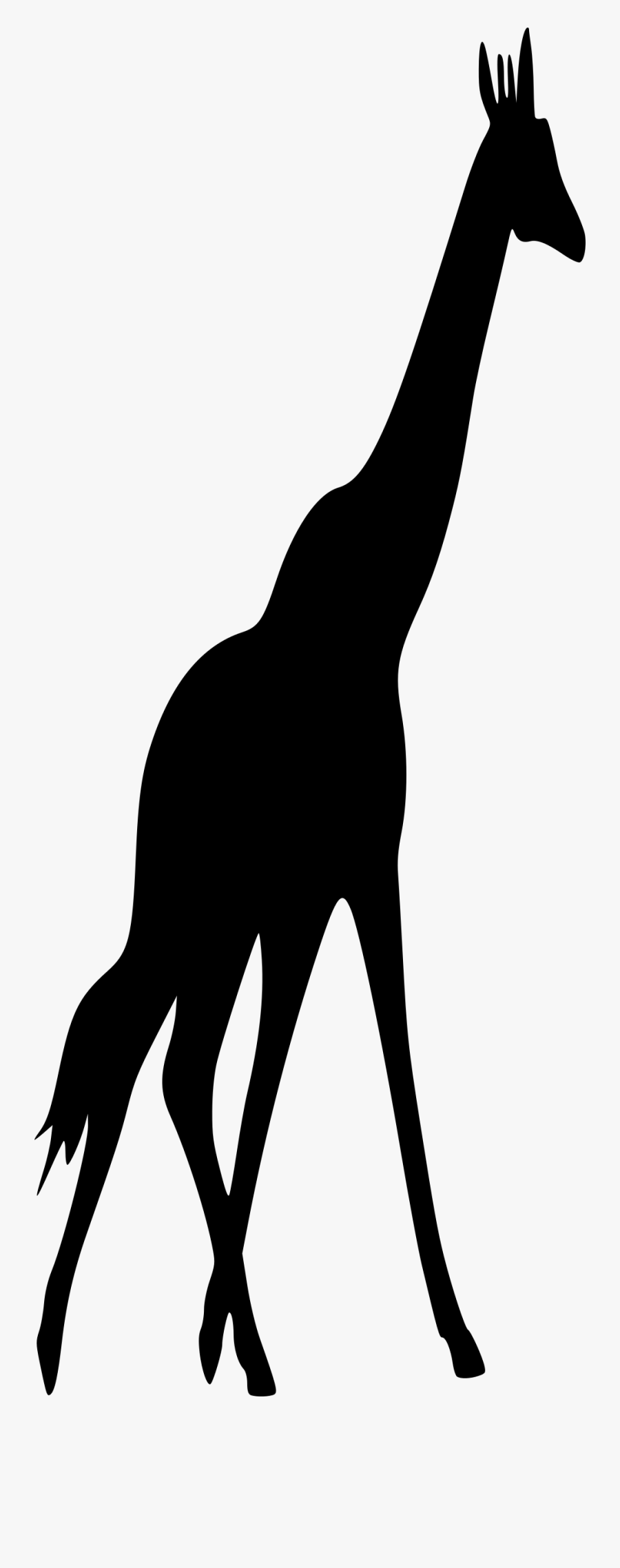 Giraffe 2 Clip Arts - Giraffe Silhouette Transparent Background, Transparent Clipart