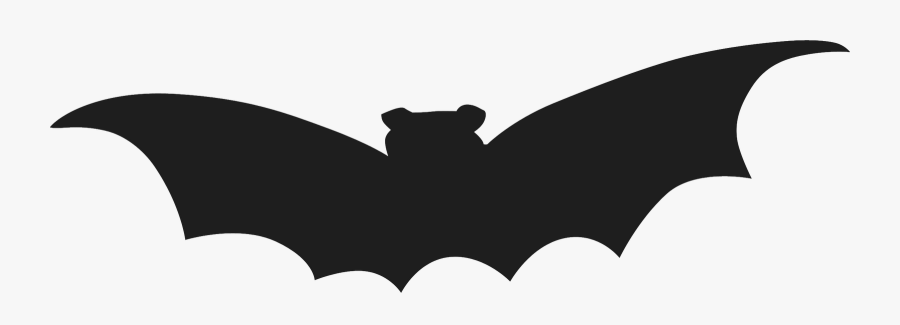 Halloween Bat Silhouette Template - Halloween Decorations Bats, Transparent Clipart