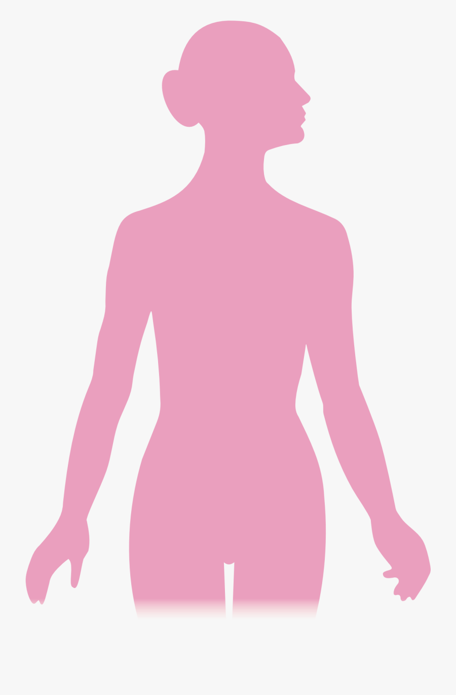 Girl Pink Silhouette Png, Transparent Clipart