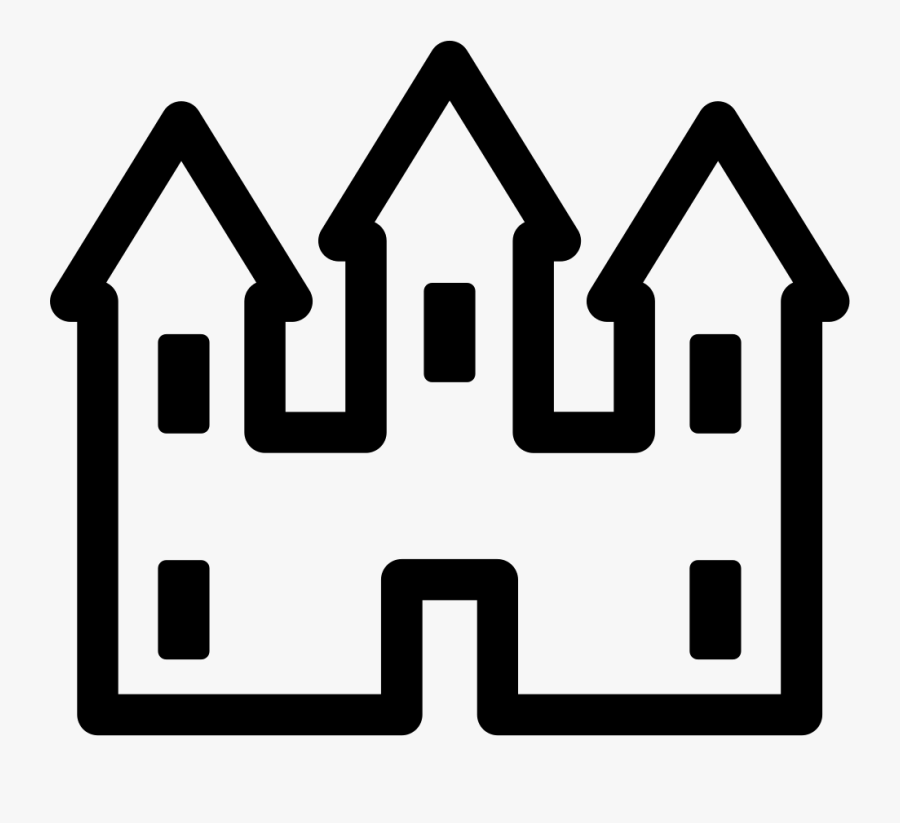 Castle Silhouette - Silueta De Un Castillo, Transparent Clipart