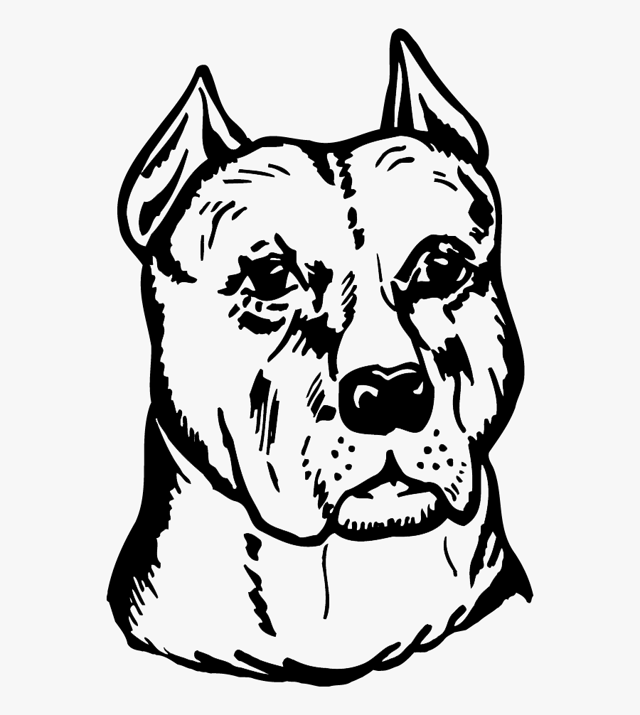 Transparent Pitbull Silhouette Png - American Pit Bull Terrier, Transparent Clipart