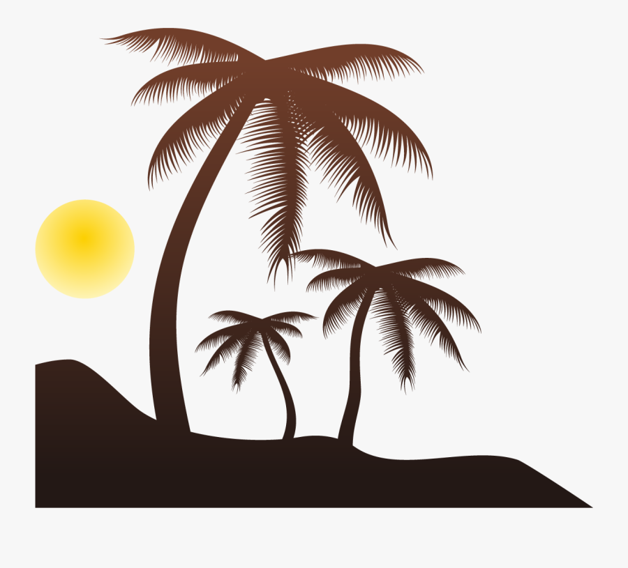 Arecaceae Silhouette Tree Clip Art - Palm Tree Silhouette Transparent, Transparent Clipart