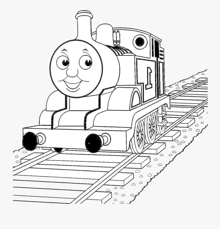 Thomas The Train Best Hd Silhouette Images Free Vector - Thomas The Train Line Art, Transparent Clipart