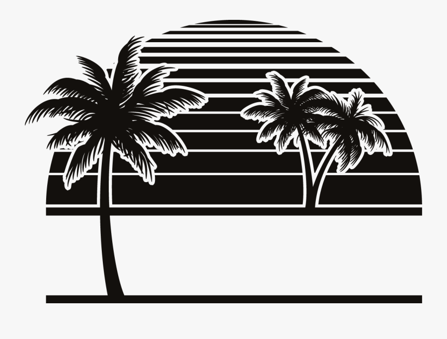 Beach Silhouette Png, Transparent Clipart