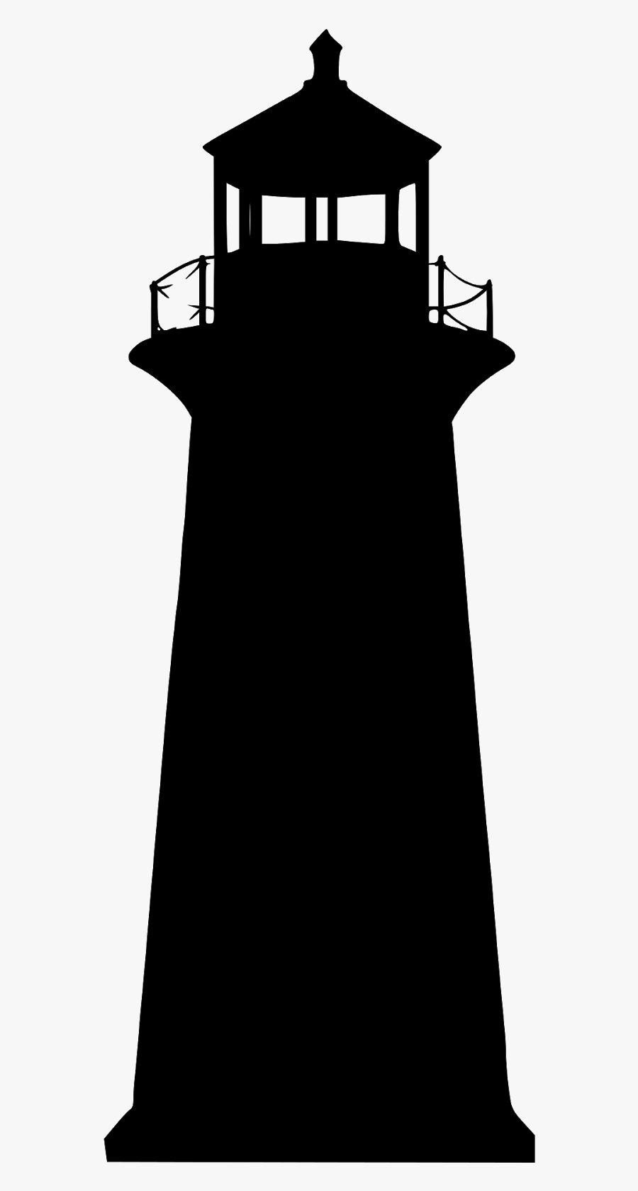 Lighthouse, Building, Silhouette, Beach, Direction, - Vector Transparent Lighthouse Silhouette, Transparent Clipart