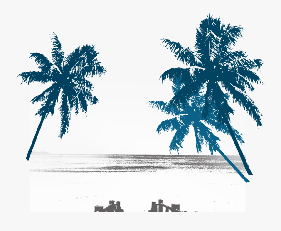 Palm Trees Background Design Png, Transparent Clipart