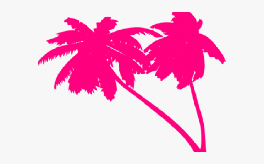 Transparent Musher Clipart - Vector 80s Palm Tree, Transparent Clipart