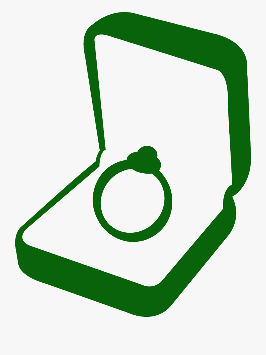 Anel De Noivado Silhueta Png, Transparent Clipart