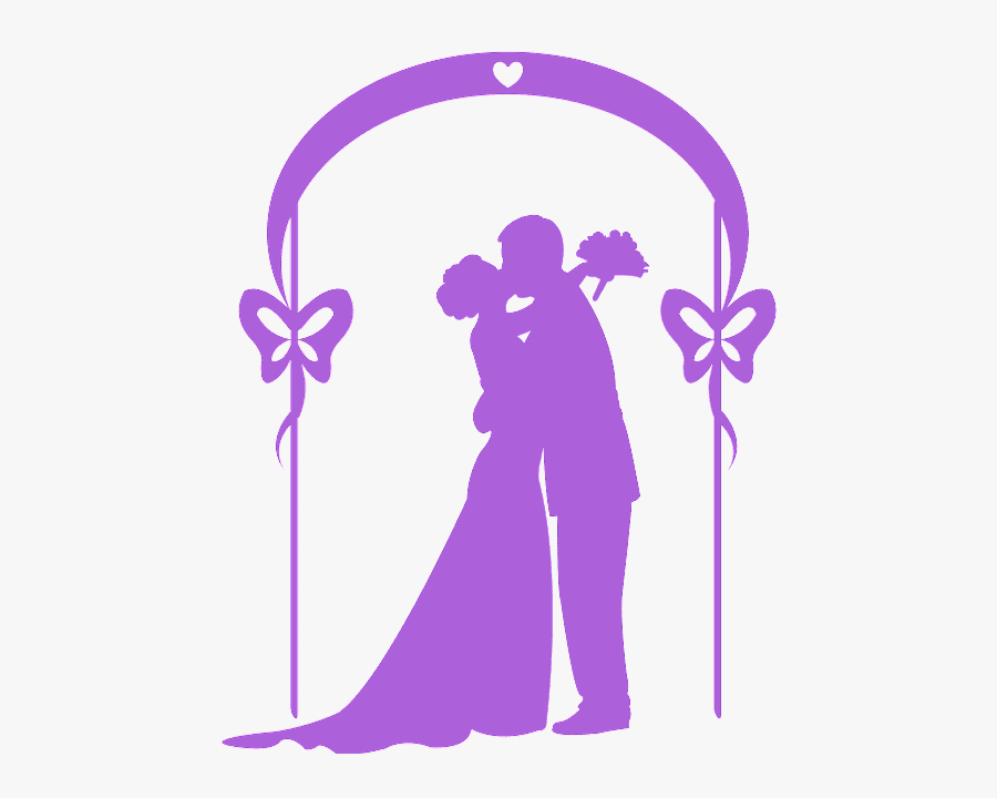 Silueta Bonitas De Boda, Transparent Clipart