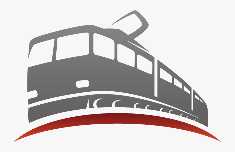 Train Rail Transport Logo Silhouette - Train, Transparent Clipart