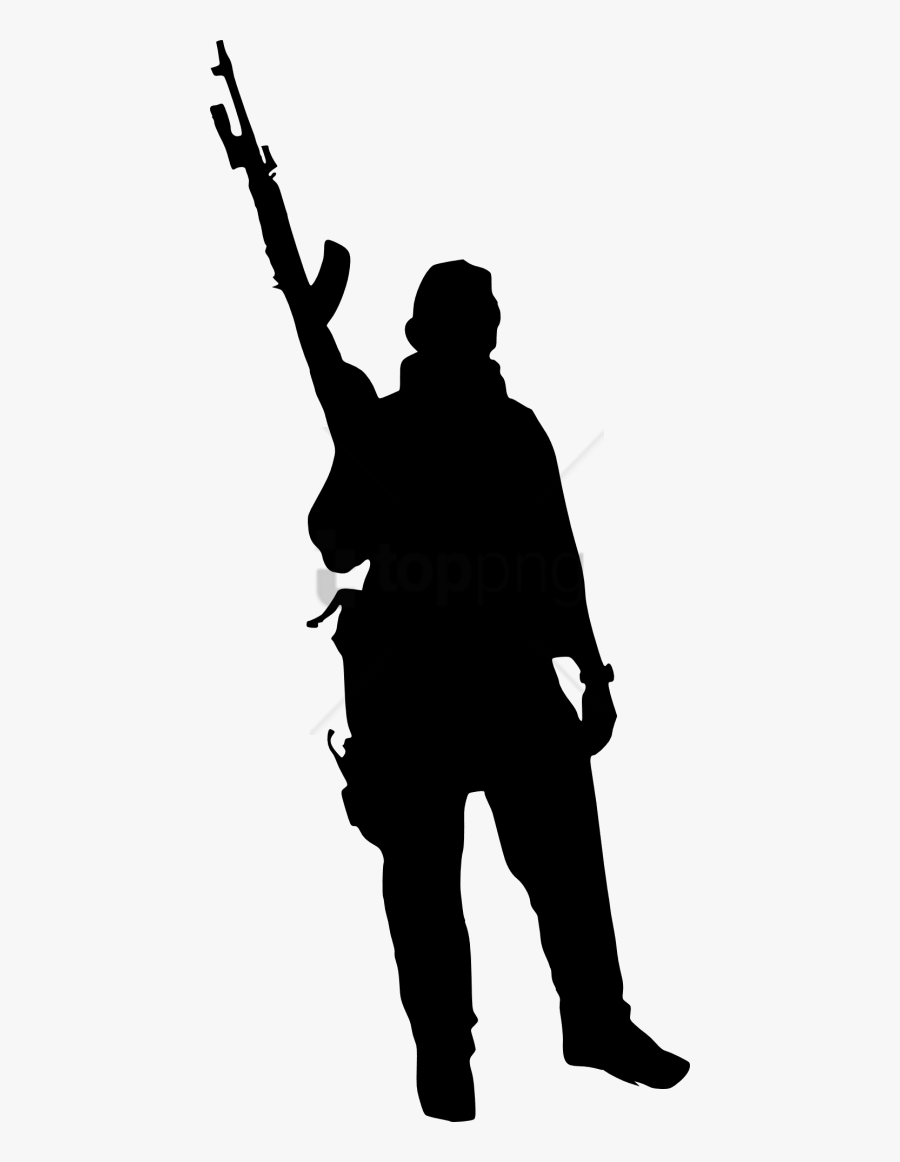Free Png Army Silhouette Png Png Images Transparent - Soldier Silhouette Transparent Background, Transparent Clipart