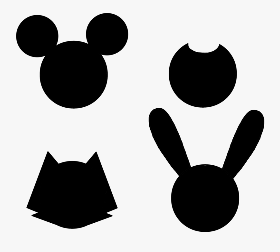Transparent Mouse Silhouette Png - Felix Mickey Bendy Oswald, Transparent Clipart