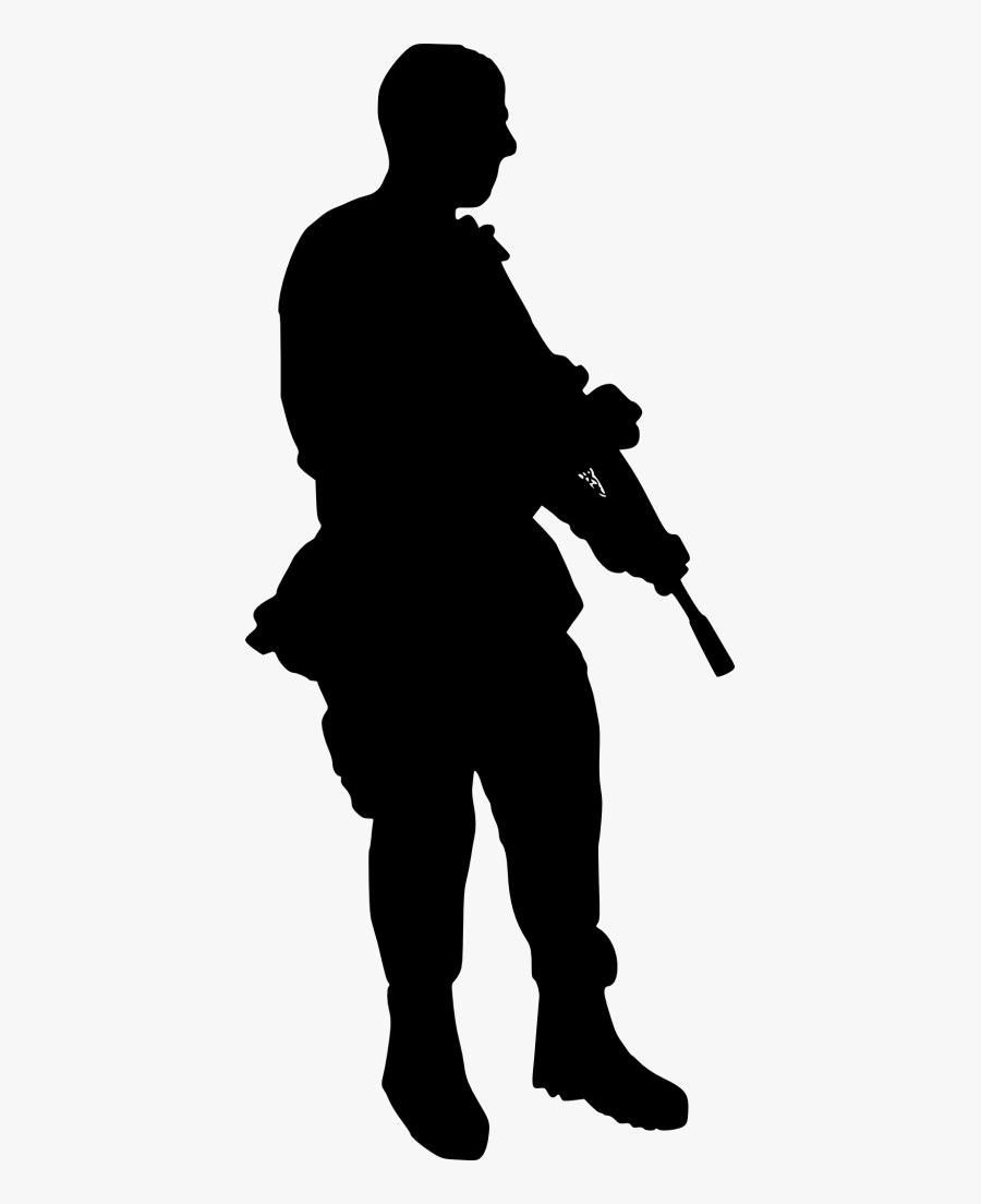 Soldier Silhouette Png - Silhouette Soldier Png, Transparent Clipart