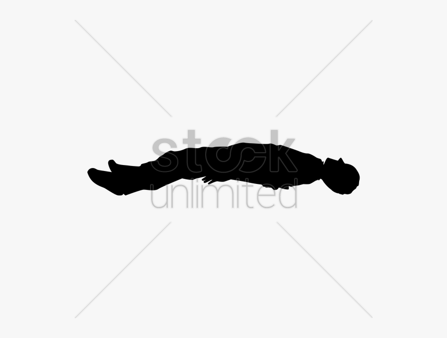 Silhouette Of A Person Lying Down - Man Lying Down Png, Transparent Clipart