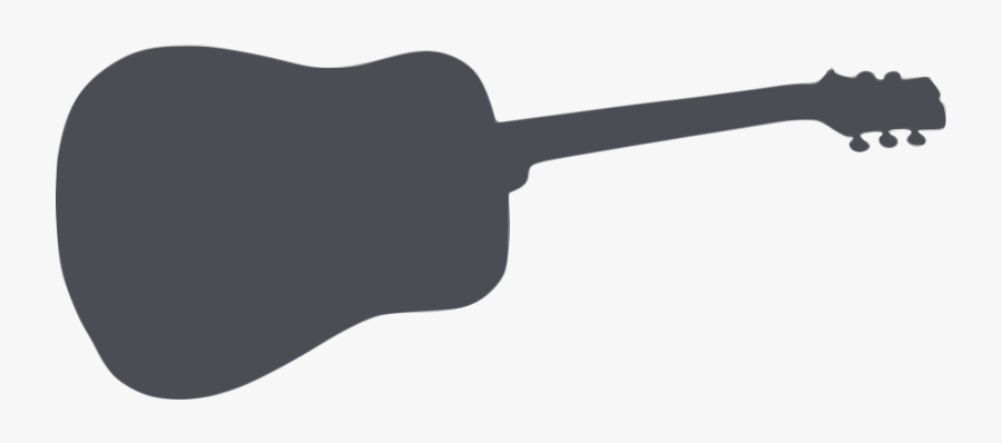 Silhouette Musique 12 Clip Arts - Close Guitar Silhouette Png, Transparent Clipart
