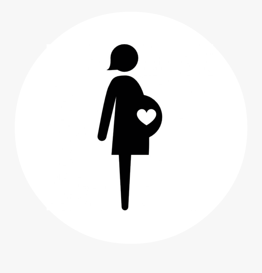 Clipart Pregnant Woman Silhouette Transparent Background, Transparent Clipart
