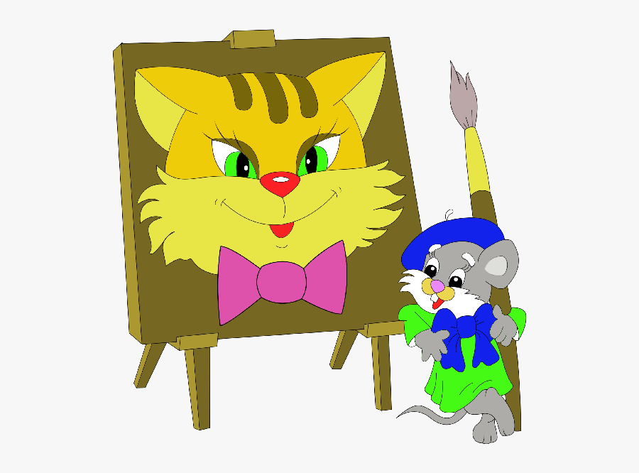 Cute Cartoon Animal Painting - Animals Painting Clipart, Transparent Clipart