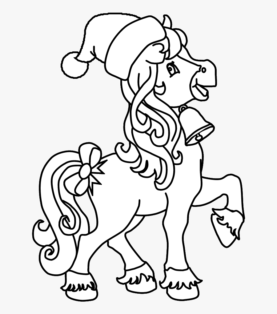 Download A Charming Little Girl In Angel Costume On Christmas Christmas Horse Coloring Pages Free Transparent Clipart Clipartkey