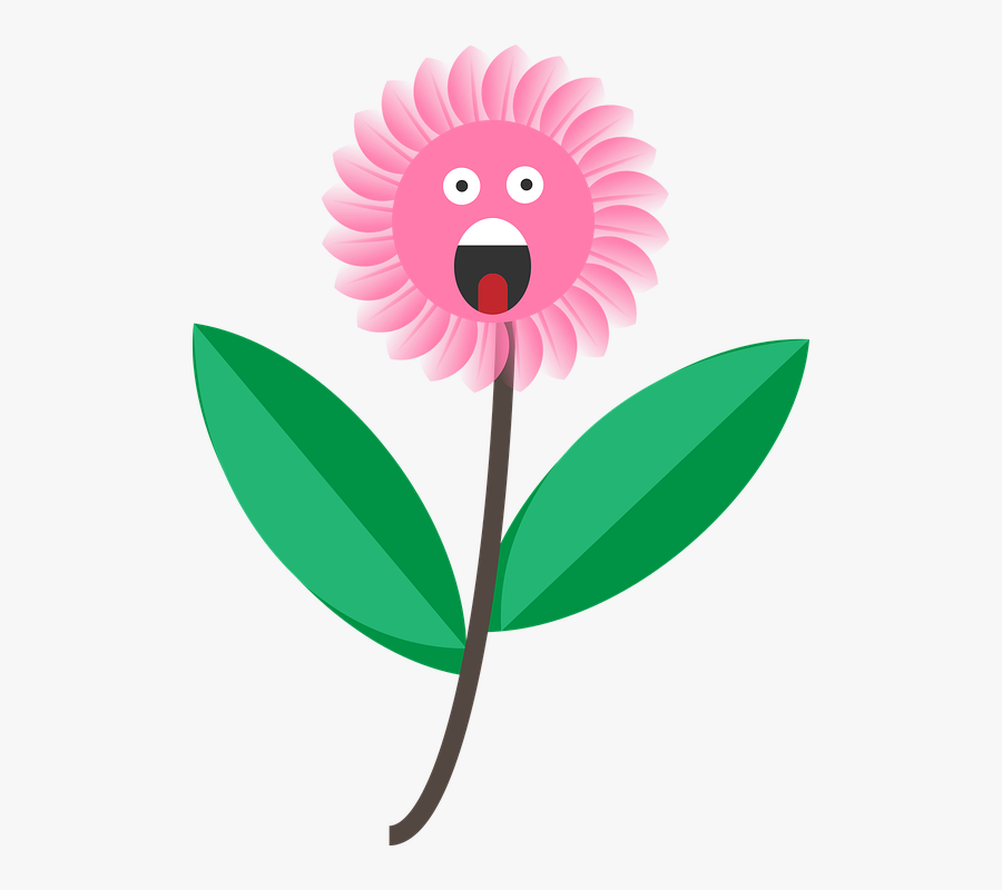 Flower, Cartoon, Face, Cute, Design, Nature, Happy - ดอกไม้ การ์ตูน น่า รัก, Transparent Clipart