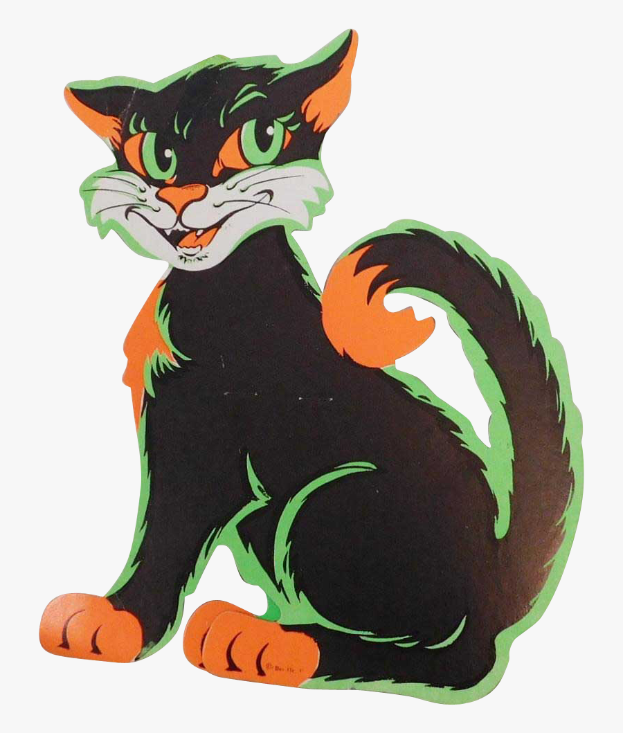 Transparent Scared Black Cat Clipart - Cartoon, Transparent Clipart