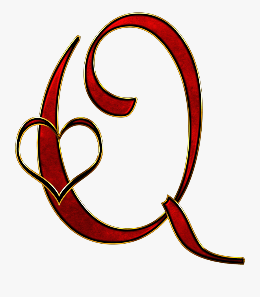 Valentine Capital Letter Q - Q Clipart, Transparent Clipart