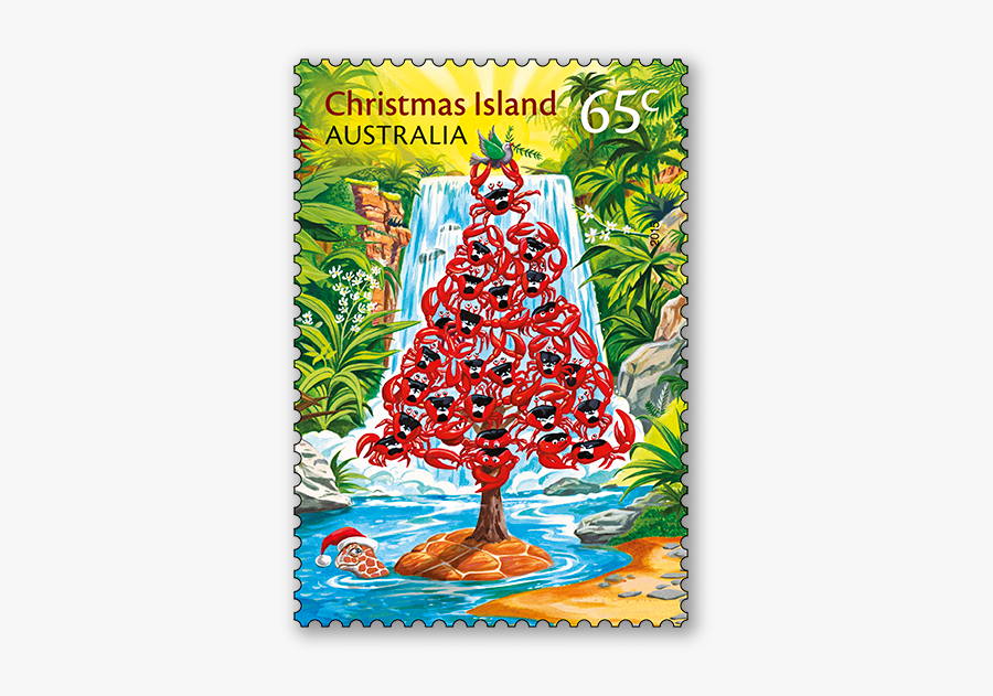 Christmas Island Postage Stamp, Transparent Clipart