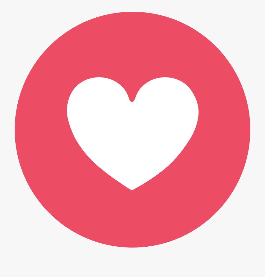 Facebook Heart Button Png, Transparent Clipart