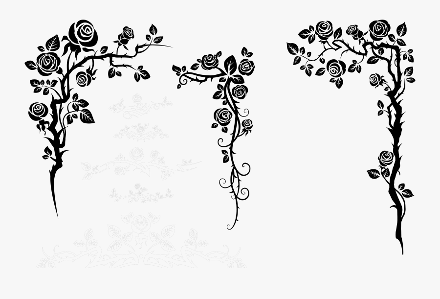 Vine Png Silhouette, Transparent Clipart
