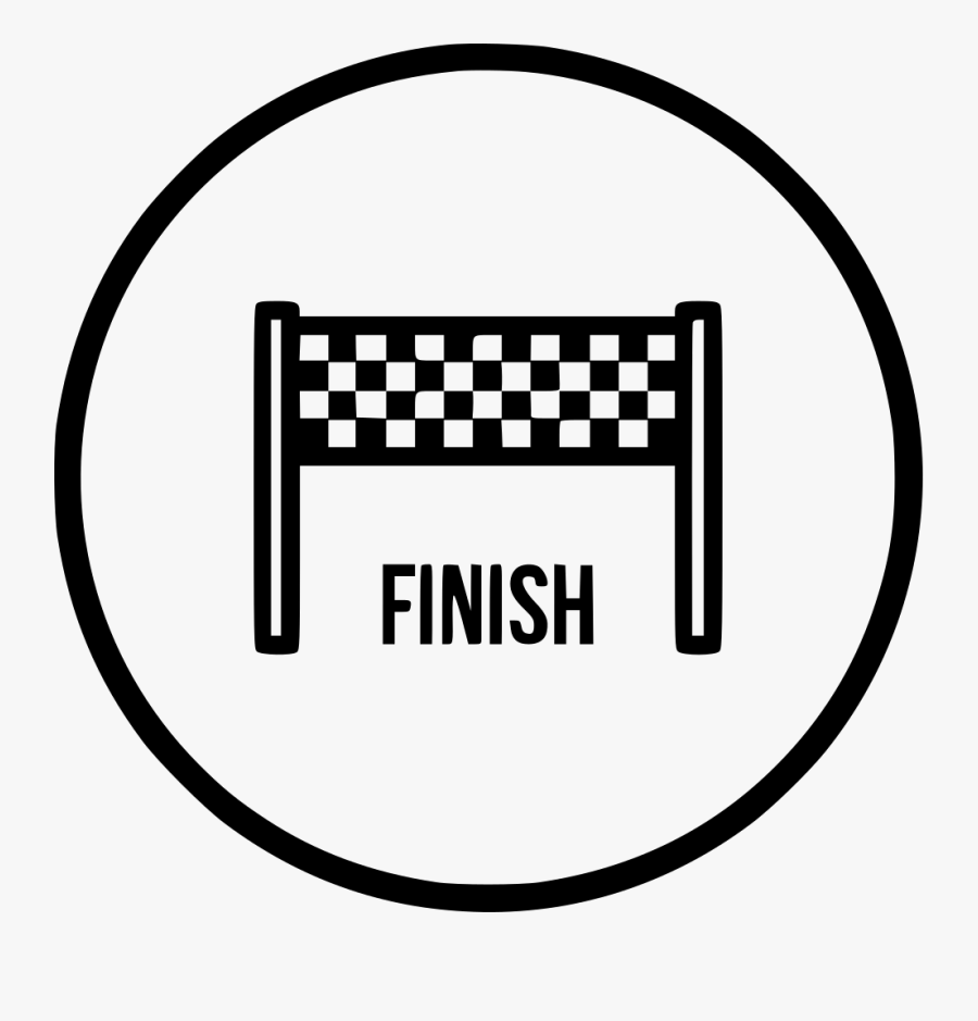Clip Art Bike Race Finish Finishline - Finish Line Png, Transparent Clipart
