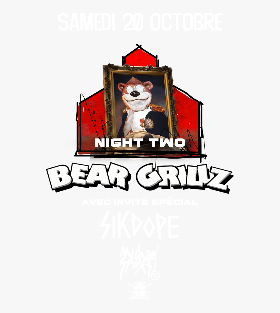 Bear Grillz, Transparent Clipart