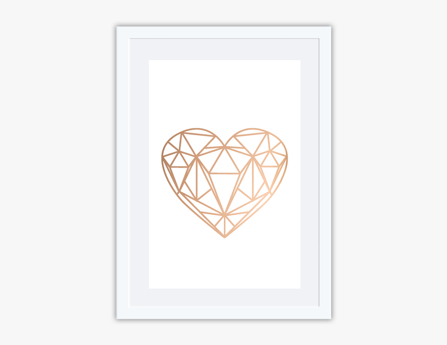 Clip Art Geometric Heart - Triangle, Transparent Clipart
