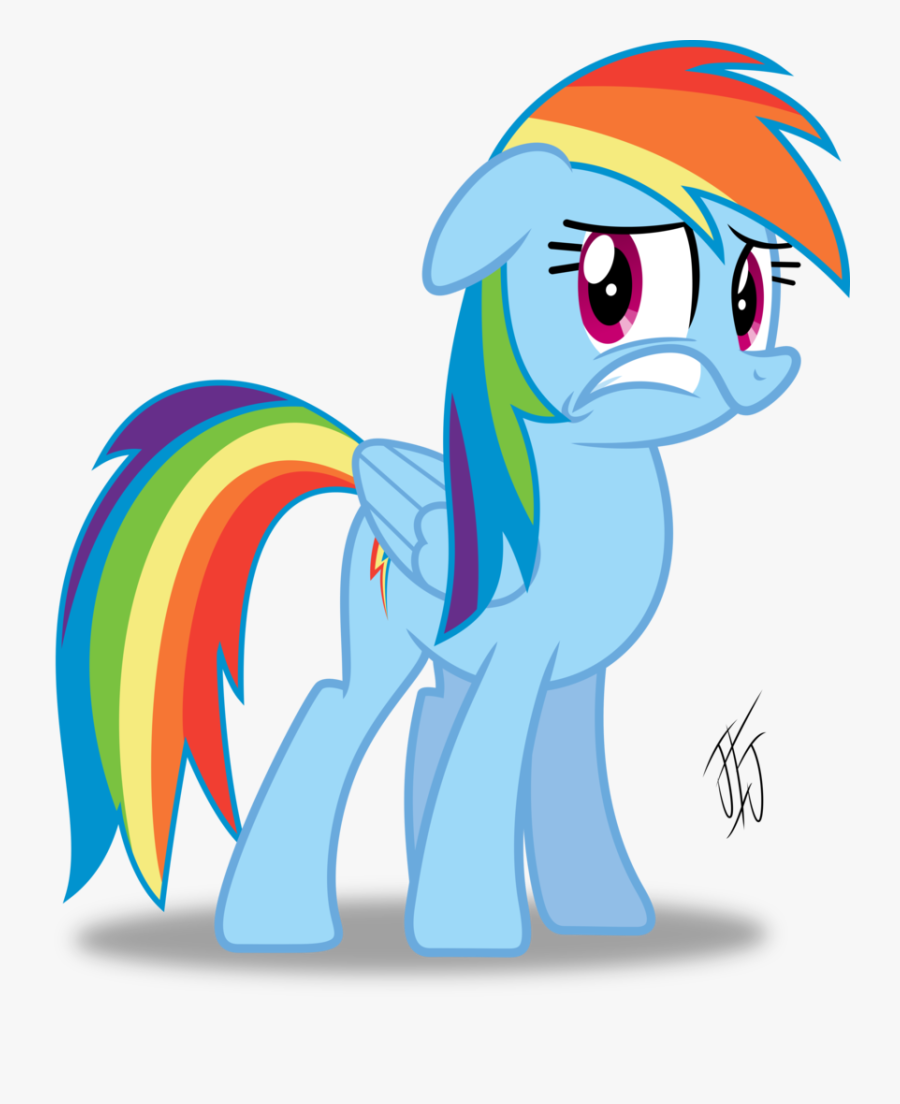 Scared Clipart Transparent - Rainbow Dashes Clip Art, Transparent Clipart