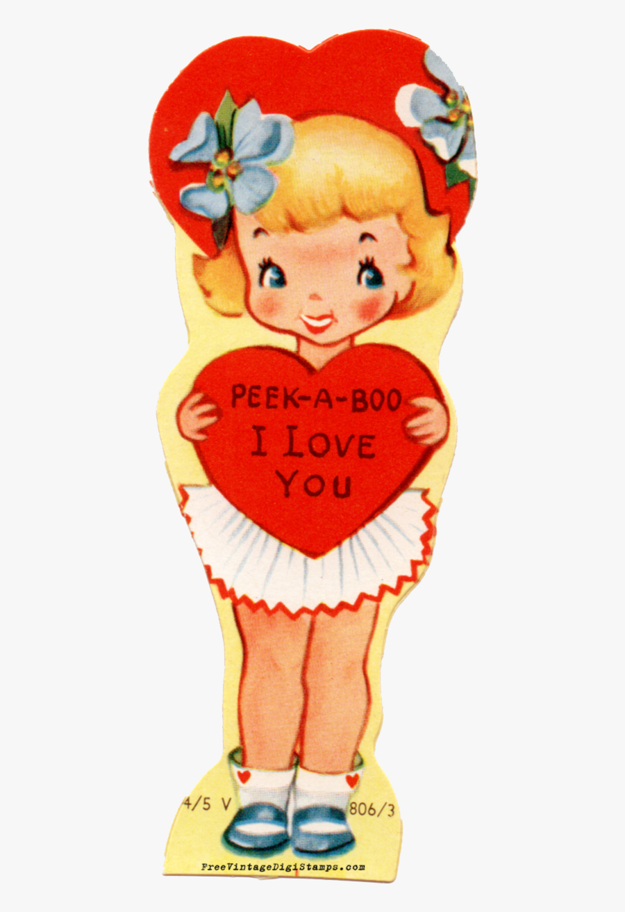 Free Vintage Happy Valentines Day, Transparent Clipart