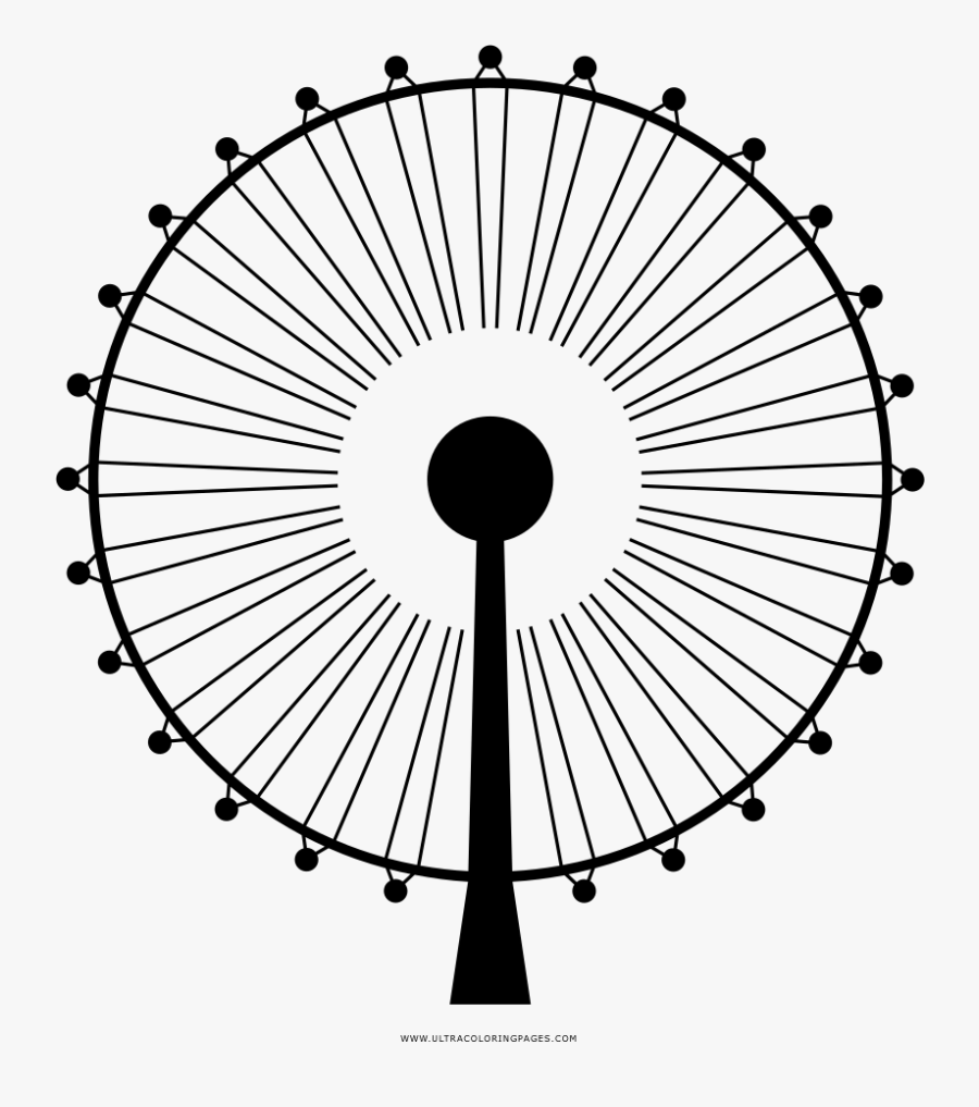 Flyers Coloring Pages With Singapore Flyer Page Ultra - Las Vegas Pod Ferris Wheel, Transparent Clipart